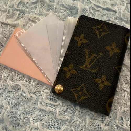 LV cardholder Louis Vuitton vintage like new, beige and brown