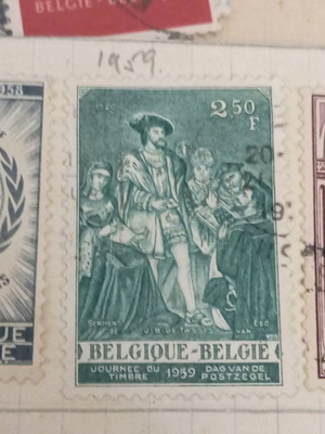 Belgium stamp 1959 like new, day of the stamp