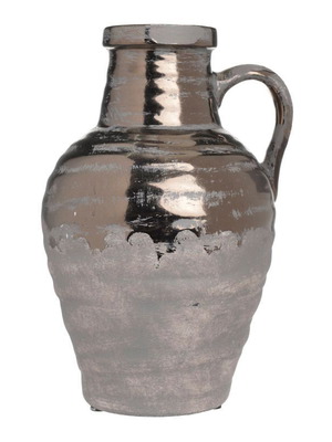Ceramic vase new gold 17.5x16x26cm Inart