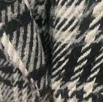 Zara women's jacket-coat used, black and white, loose fit size M