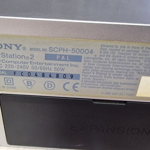 Sony PlayStation 2 Fat SCPH-50004 silver edition console