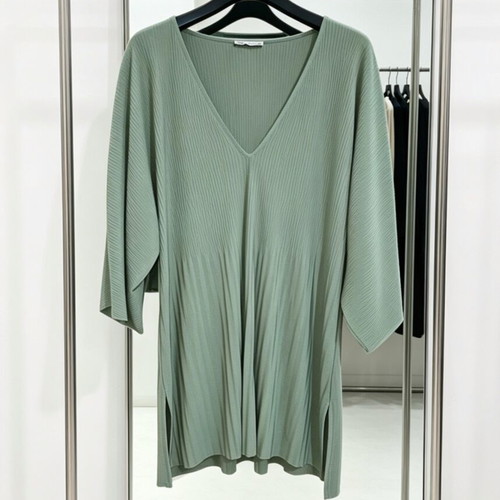 Zara tunic with 3/4 sleeves in khaki, like new