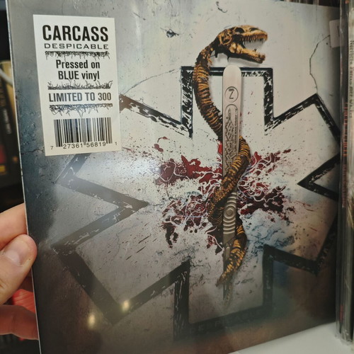 Carcass Despicable LP Blue Limited Sealed new, metal