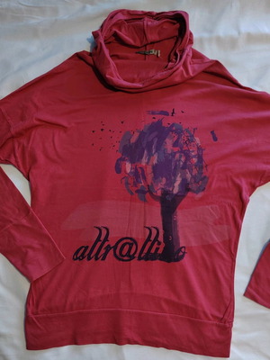Attrattivo pink long-sleeve blouse like new