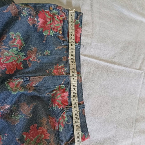 Floral jeans Max & Liu XL stretch like new