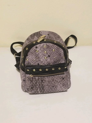 Women's backpack bag used, gray