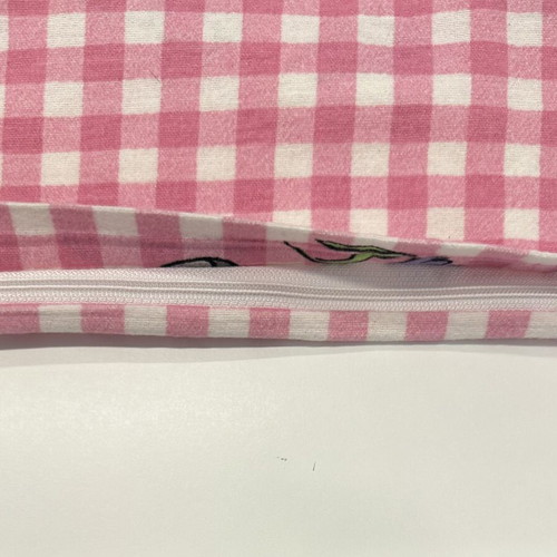 Flannel cotton duvet cover 130x200cm, pink for girl