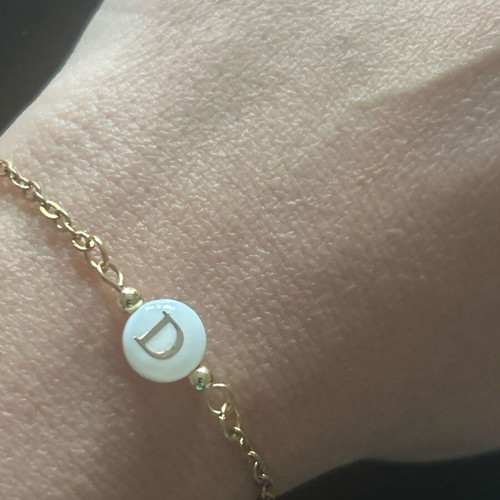 Bracelet with initial letter D new