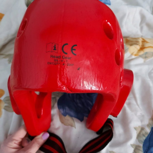 Tae Kwon Do head protector red used