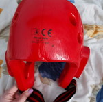 Tae Kwon Do head protector red used