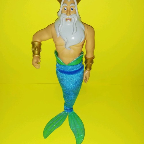 Disney Triton doll used, large size 32 cm