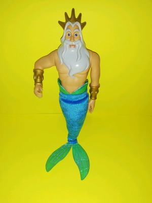 Disney Triton doll used, large size 32 cm