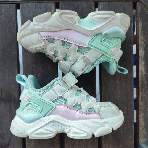 Fila Memory Spinel 3 Kids Sneakers Size 24 Used Multicolor