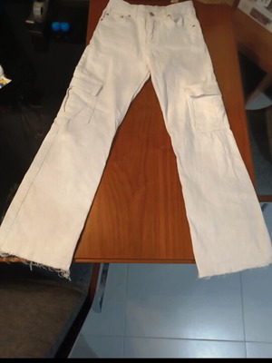 Zara white jeans for girls 11-12 years with adjustable waist like new