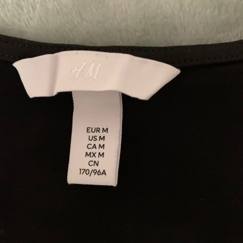 H&M bodysuit new, size M, black