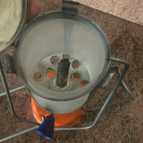 Lantern with gas burner used, needs asbestos mesh