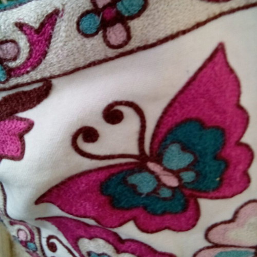 Tapisserie handmade vintage sofa pillow used