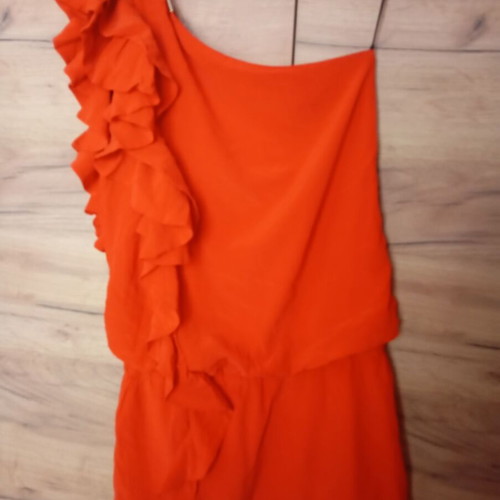 Summer mini silk dress Elisabetta Franchi like new, orange