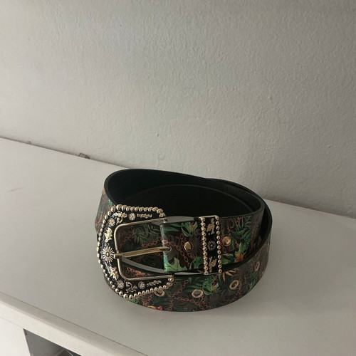 Belt with Parrot Pattern new, multicolored, size 115