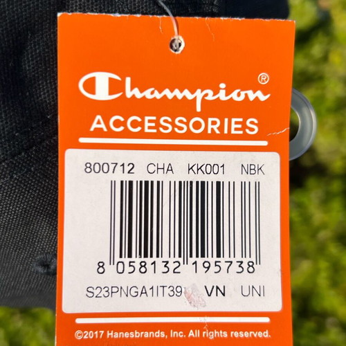 Champion hat brand new with tags, black, one size