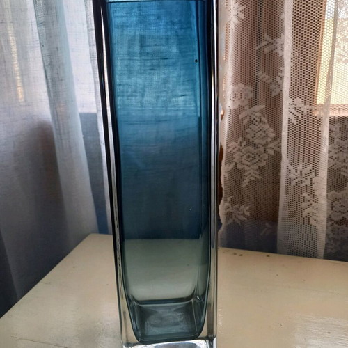 KROSNO vase used, blue color