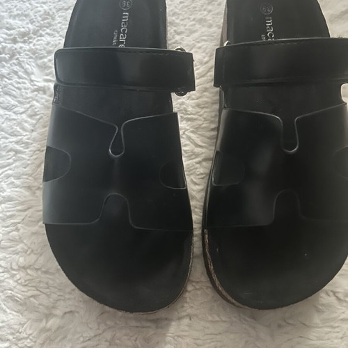 Macarena España Flatform sandals, black, size 39