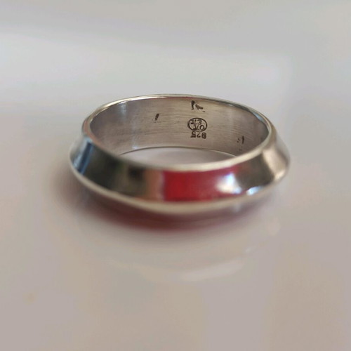 Silver 925 ring like new, minimal unisex design