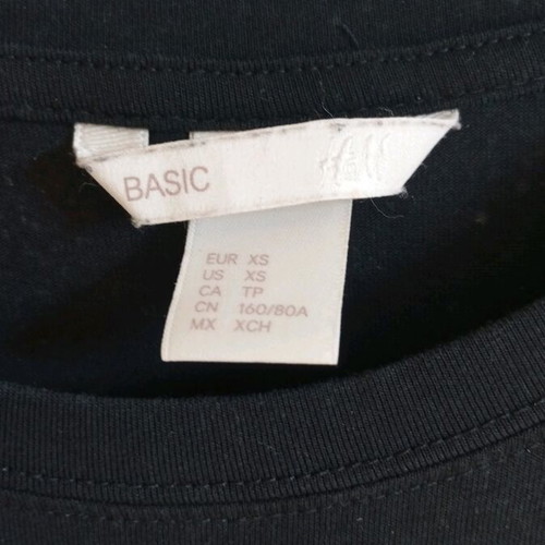 Rib short dress H&M black like new