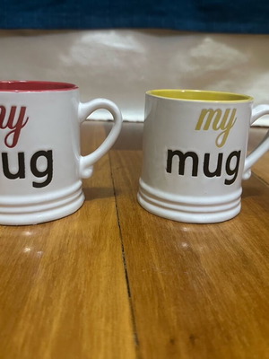 Mugs like new, set of 2 pieces
