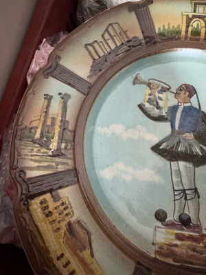 Decorative ceramic plate used