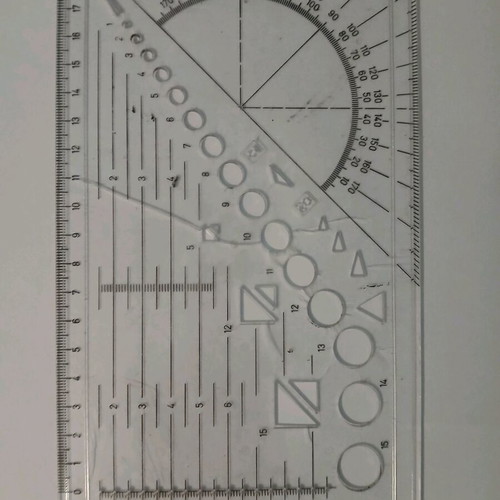 Rulers and stencils used, very good condition