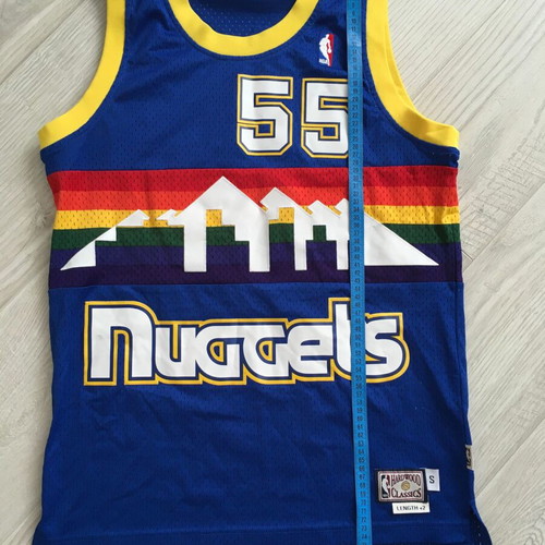 Adidas Denver Nuggets Dikembe Mutombo #55 Hardwood Jersey Shirt 2014 like new