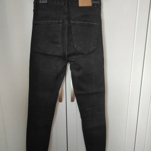 Zara Skinny Jeans Black High Waist Pants Used