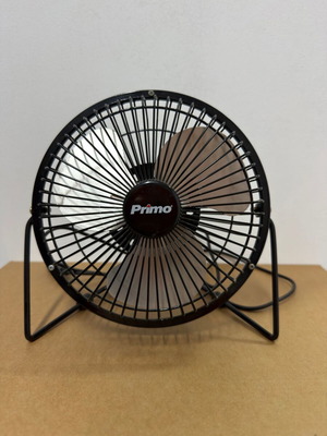 Primo USB metal desk fan 10cm black