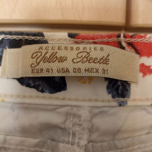 Elastic pants slim fit size S like new, white and blue