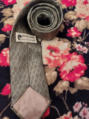Pierre Cardin tie used, green
