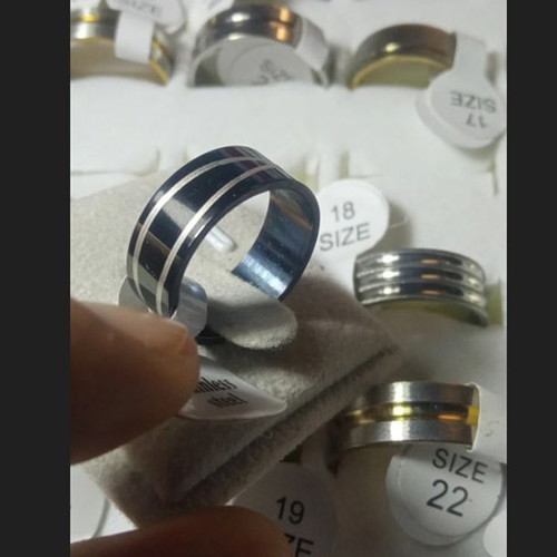Women's ring new, durable stainless steel, size 17