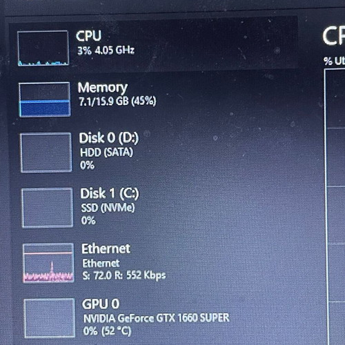 Gaming PC i5-10400F Asus GTX 1660 Super 16GB RAM 250GB SSD 2TB used