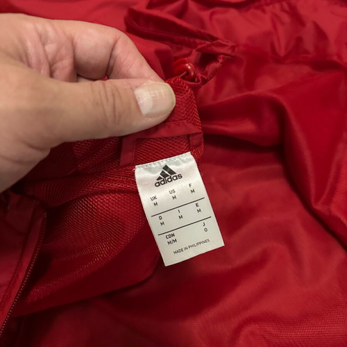 Adidas Core18 Rain Jacket red size M like new waterproof