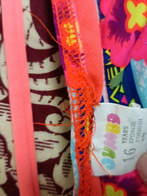 Swimsuit top and bottom used, size 14+ jumbo
