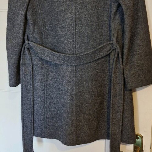 One On One women's gray wool coat used, slim fit