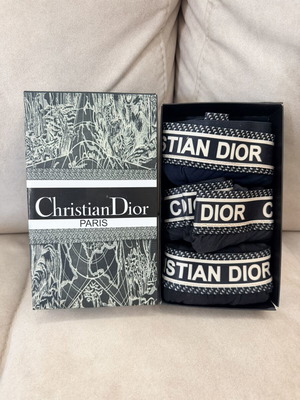 Σετ εσώρουχα Christian Dior μέγεθος L καινούργιο, 3 τεμάχια μαύρο, γκρι, ναυτικό μπλε