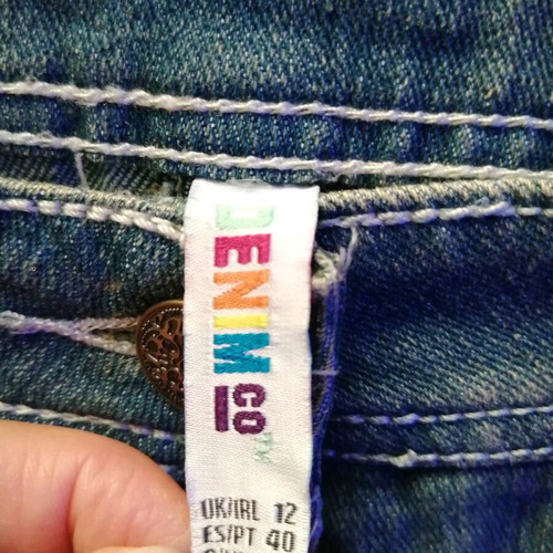 Women's denim shorts like new, size 40, blue