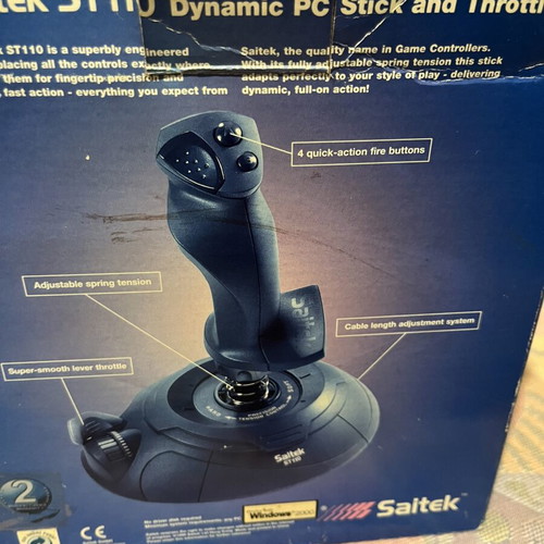 Saitek ST110 PC stick and throttle new in box