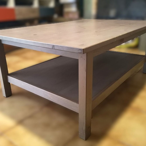 Hemnes IKEA coffee table, light brown pine wood