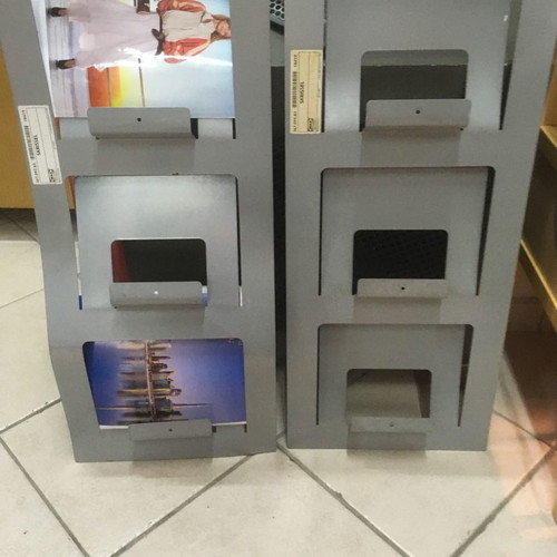 Skrissel IKEA newspaper holder used vintage 2000s metal wall-mounted