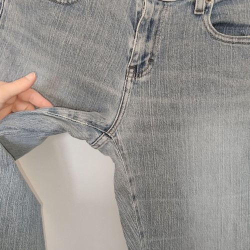 Calvin Klein flare jeans used, size 8, light blue gray