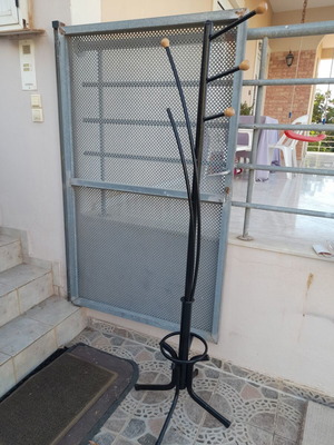 Clothes Stand and Umbrella Holder like new, metal black