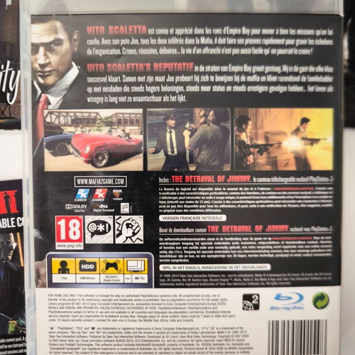 Mafia II PS3 game for Sony PlayStation 3, full set