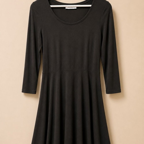 Classic Black Skater Dress Celestino like new, minimal design